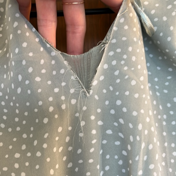 Joyana women’s size medium gray/blue and white dress - Picture 8 of 8